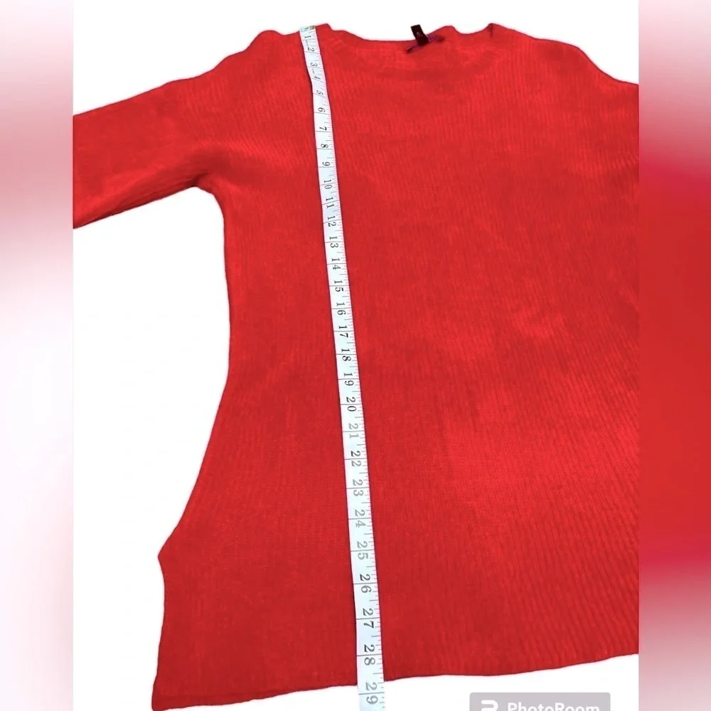 EILEEN FISHER, Women's sweater 3/4, color red size S/p